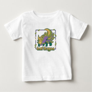 Pour Bébé Leaf Dragon Pixel Art - T-shirt Plant Dragon