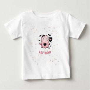 Pour Bébé LIL' BOO T-Shirt Ghost Rose Avec Ballon