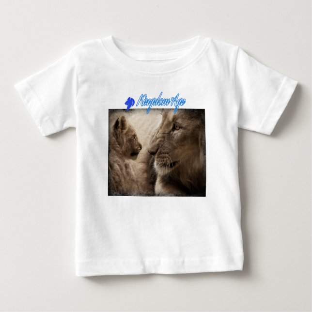 Pour Bébé lion des enfantsT-shirt lions lions photo T-shirt (Devant)