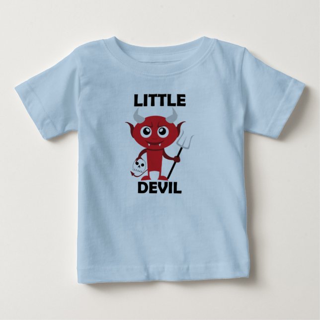 Pour Bébé Little Devil - Baby Fine Jersey T-Shirt  (Devant)