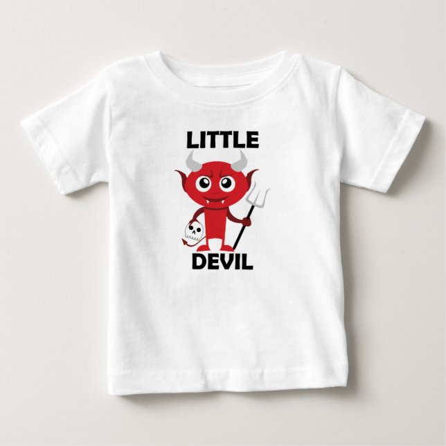 Pour Bébé Little Devil - Baby Fine Jersey T-Shirt  (Devant)