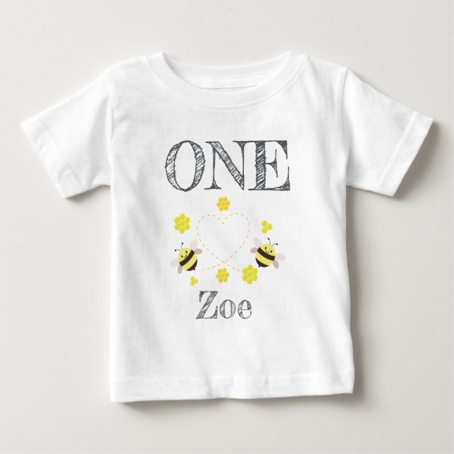 Pour Bébé Little Honey T-Shirt Kids 1st Birthday (Devant)