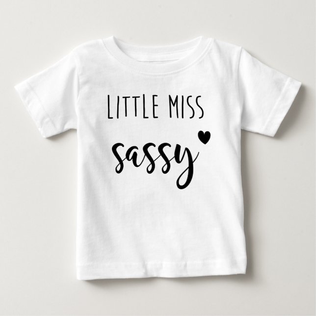 Pour Bébé Little Miss Sassy T-Shirt (Devant)