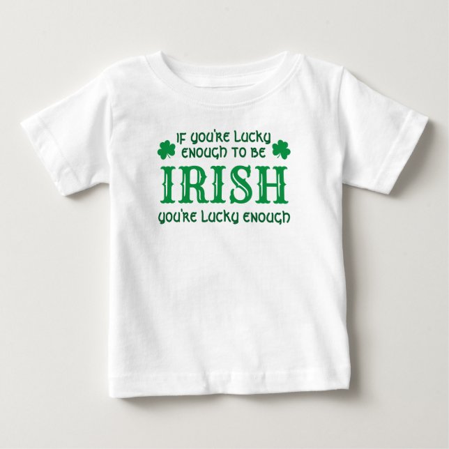 Pour Bébé Lucky Irish | T-shirt Jour de la Saint Patrick (Devant)