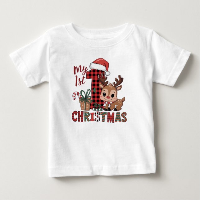 Pour Bébé Ma première T-shirt de Noël (Devant)