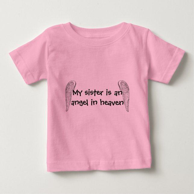 Pour Bébé Ma soeur est un T-shirt d'ange (Devant)
