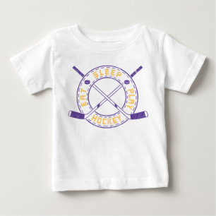 Pour Bébé Manger, dormir, jouer au hockey T-Shirt