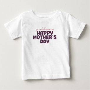 Pour Bébé Meilleure maman du monde Fête des mères   T-shirt 