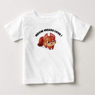 Pour Bébé Meow Signifie Amour Enfants T-Shirt - Cute Design