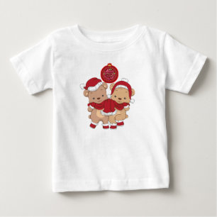 Pour Bébé : Merry Christmas Baby Fine Jersey T-Shirt