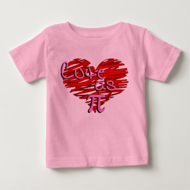 Pour Bébé Mignon comme T-shirt de pi (Devant)