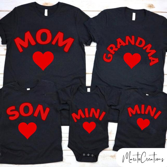 Pour Bébé MINI T-shirt for kids in couple with mom (Créateur téléchargé)