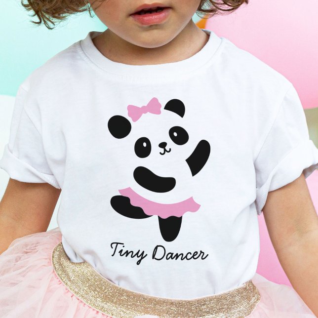 Pour Bébé Minuscule Danseur Panda Ballerina T-shirt (Créateur téléchargé)