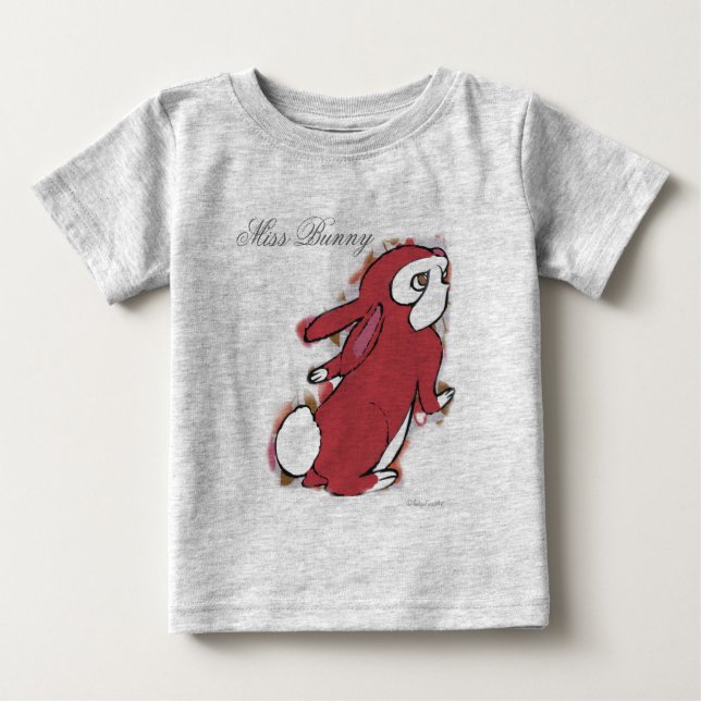 Pour Bébé Miss Bunny  baby romper, baby kids t-shirt (Devant)