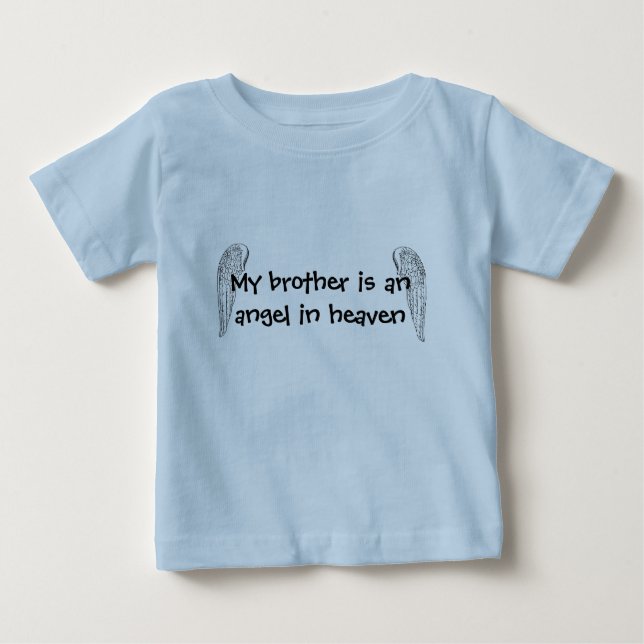 Pour Bébé Mon frère est un T-shirt ange (Devant)