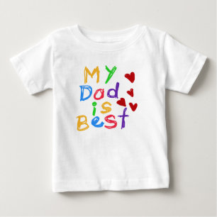 Pour Bébé Mon papa est le meilleur T-shirt