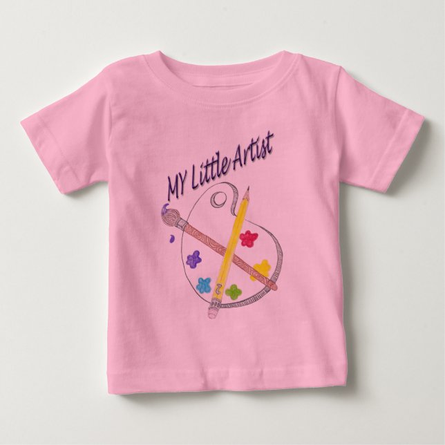 Pour Bébé Mon petit T-shirt de nourrisson d'artiste (Devant)