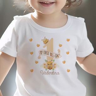 Pour Bébé "mon premier jour de abeille" t-shirt de 1er anniv