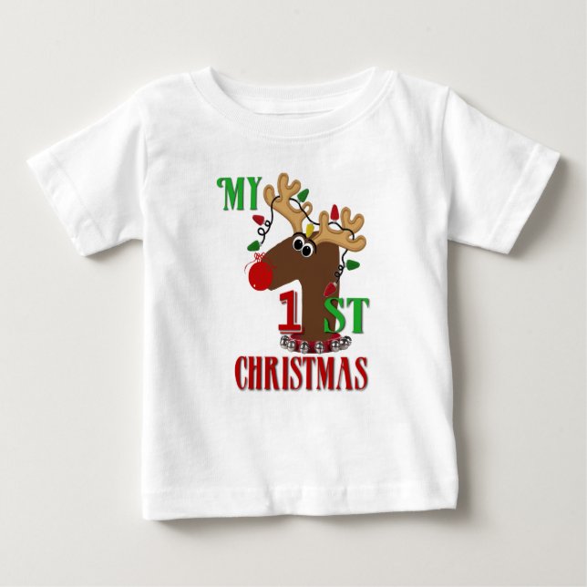 Pour Bébé Mon premier T-shirt de Noël (Devant)