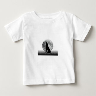 Pour Bébé Moon Howl – T-Shirt Graphique Silhouette de Loup M