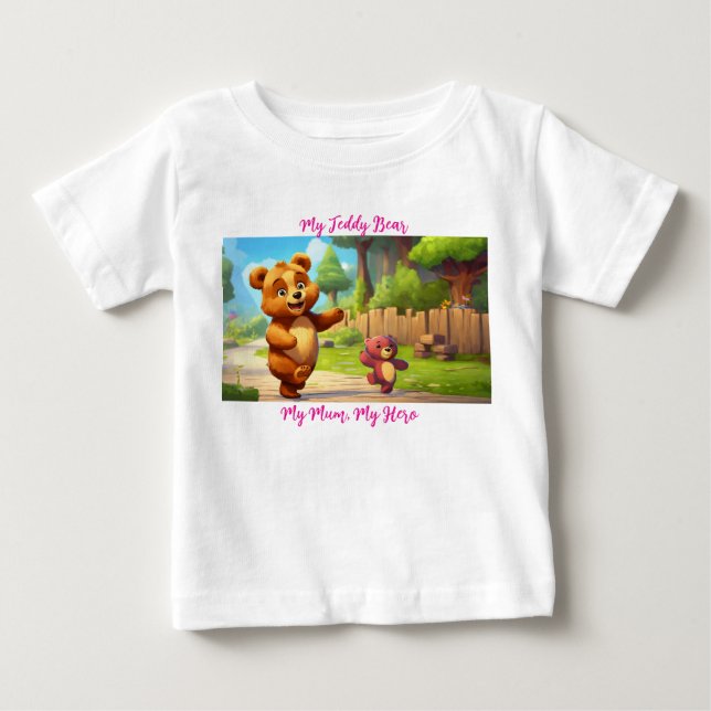 Pour Bébé My Mum Baby T-Shirt – Cute & Meaningful Gift (Devant)