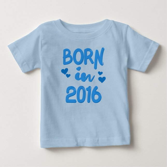 Pour Bébé Né en 2016 T-shirt Baby Boy (Devant)