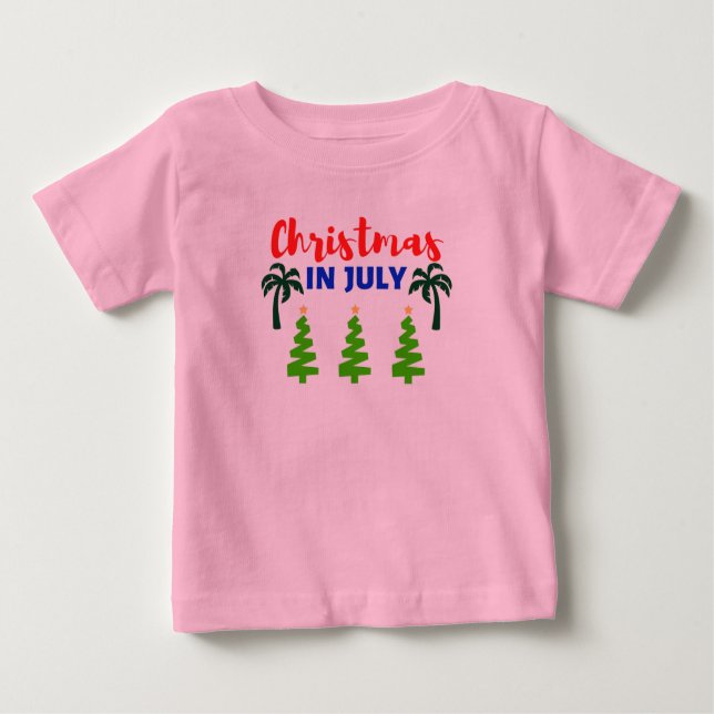 Pour Bébé NOËL EN T-shirt JUILLET (Devant)