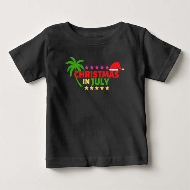 Pour Bébé NOËL EN T-shirt JUILLET (Devant)
