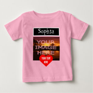 Pour Bébé Nom Personnalisé T-shirt Baby Personnalisé Avec 