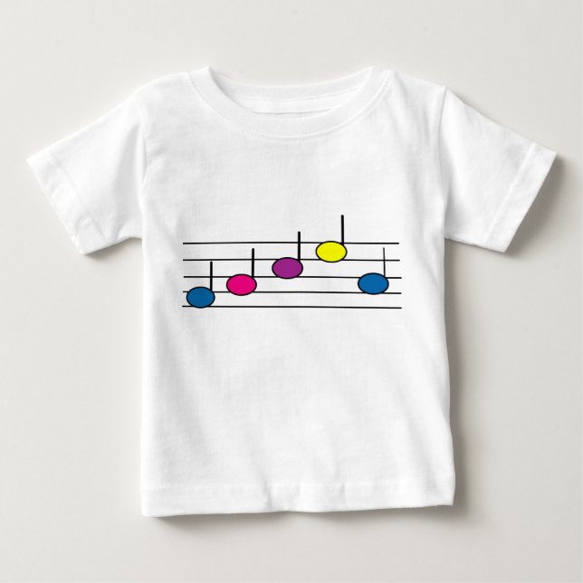 Pour Bébé Notes musicales T-shirt enfant (Devant)