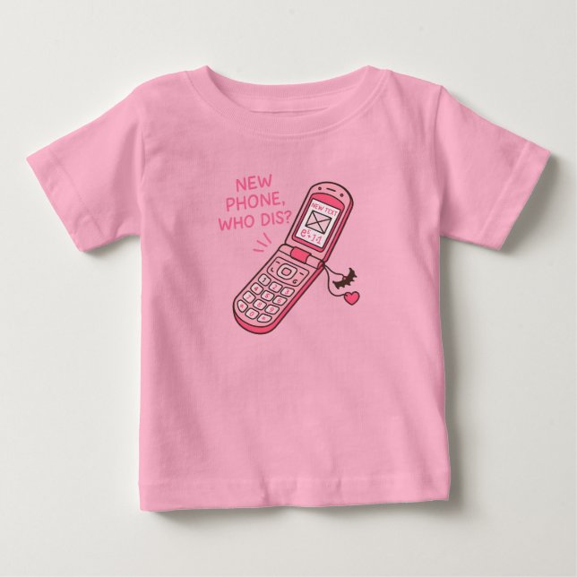 Pour Bébé Nouveau Téléphone, Qui Dis ? T-shirt T-shirt télép (Devant)