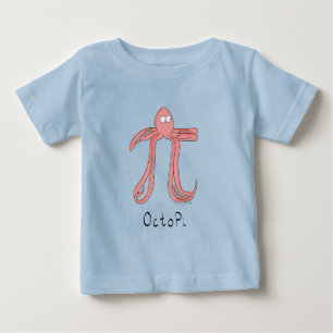 Pour Bébé Octopi Pi Cute Math Pi Day Baby T-Shirt