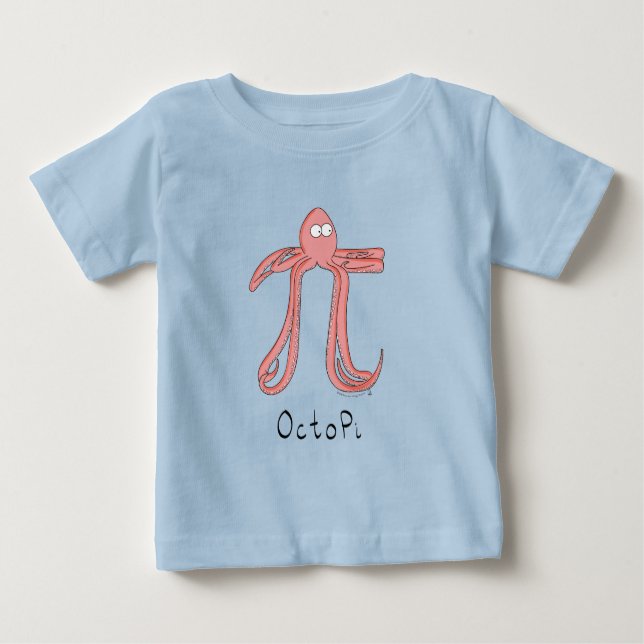 Pour Bébé Octopi Pi Cute Math Pi Day Baby T-Shirt (Devant)