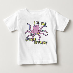 Pour Bébé Octopus Je suis le Petit Frère T-Shirt