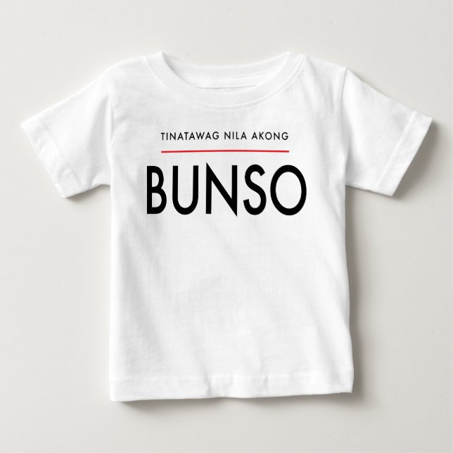 Pour Bébé "On M'Appelle Bunso" T-Shirt À Manches Courtes (Devant)