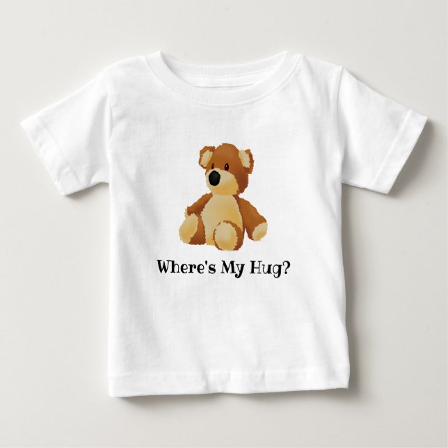 Pour Bébé Où est mon T-shirt Teddy Hug (Devant)