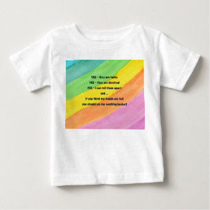 Pour Bébé "Oui, ce sont des jumeaux" T-shirt Rainbow Baby