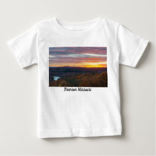 Pour Bébé Ozark Mountains Automne Sunset Baby T-shirt