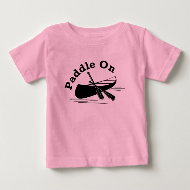Pour Bébé Paddle On Design - Baby Fine Jersey T-Shirt (Devant)