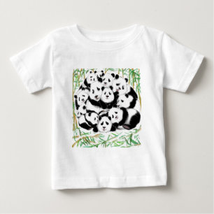 Pour Bébé Pandas Big Hugs Baby T-Shirt - Peinture