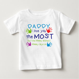 Pour Bébé Papa du T-shirt de l'enfant je t'aime