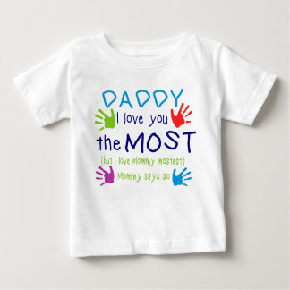 Pour Bébé Papa du T-shirt de l'enfant je t'aime