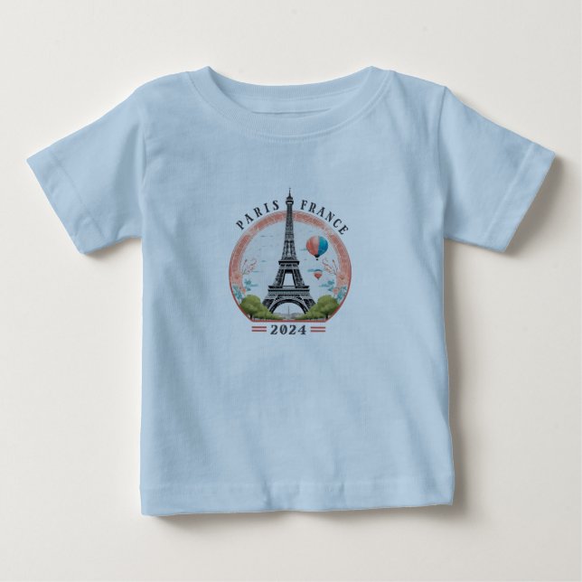 Pour Bébé Paris France 2024 T-shirt bébé, Paris France 2024 (Devant)