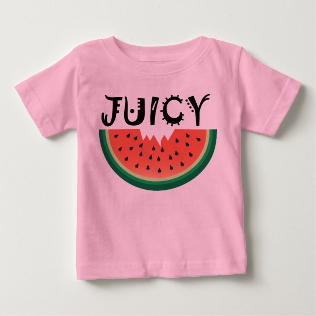 Pour Bébé Pastèque Juicy - T-shirt Baby Fine Jersey (Devant)