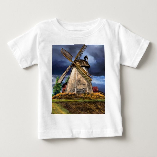 Pour Bébé Paysage et météo à Pays-Bas Baby T-Shirt (Devant)