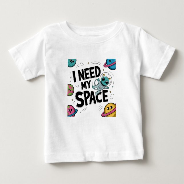 Pour Bébé Peanuts - J'Ai Besoin De Mon T-shirt Espace (Devant)
