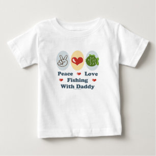 Pour Bébé Pêche d'amour de paix avec le T-shirt de