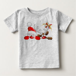 Pour Bébé Père Noël drôle et T-shirt de nourrisson de ban