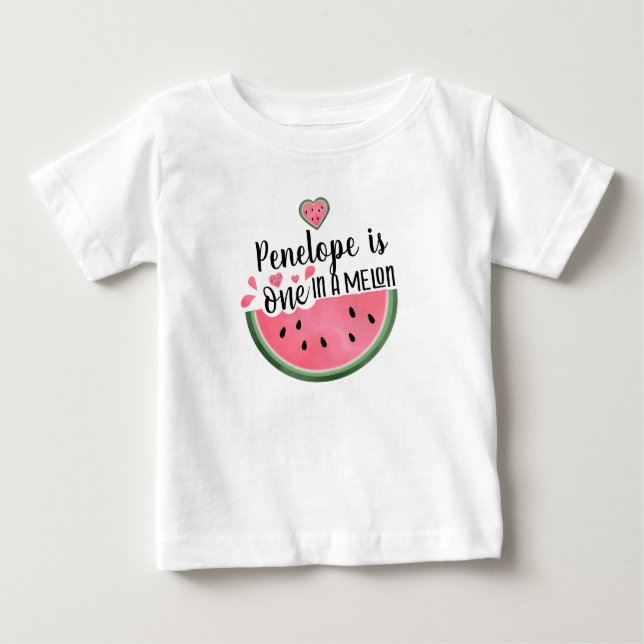 Pour Bébé Personnalisé Dans Un T-shirt Melon Baby (Devant)