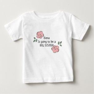 Pour Bébé Personnalisé Va être une grande soeur T-shirt